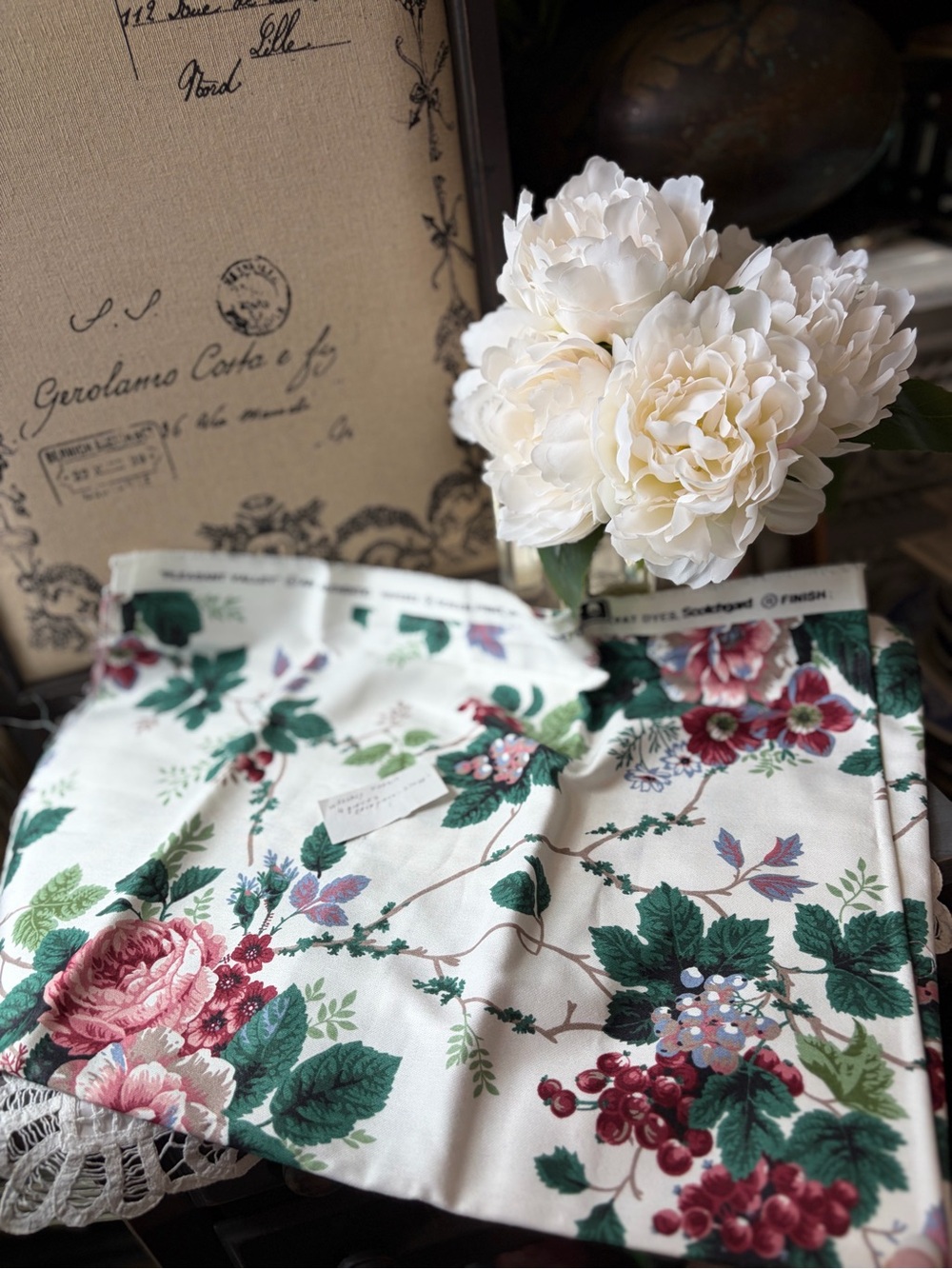 Waverly Pleasant Valley vintage floral cotton Fabric
